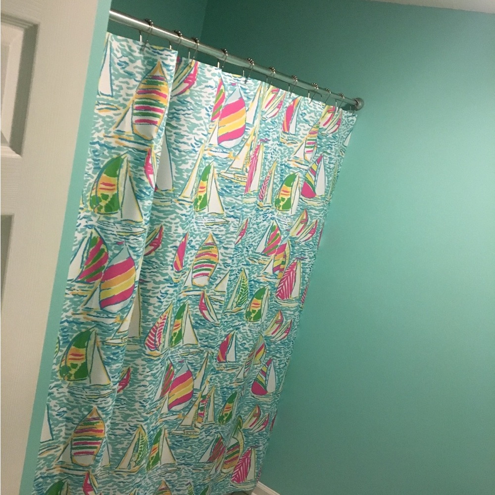 Colorful Sailboat Shower Curtain